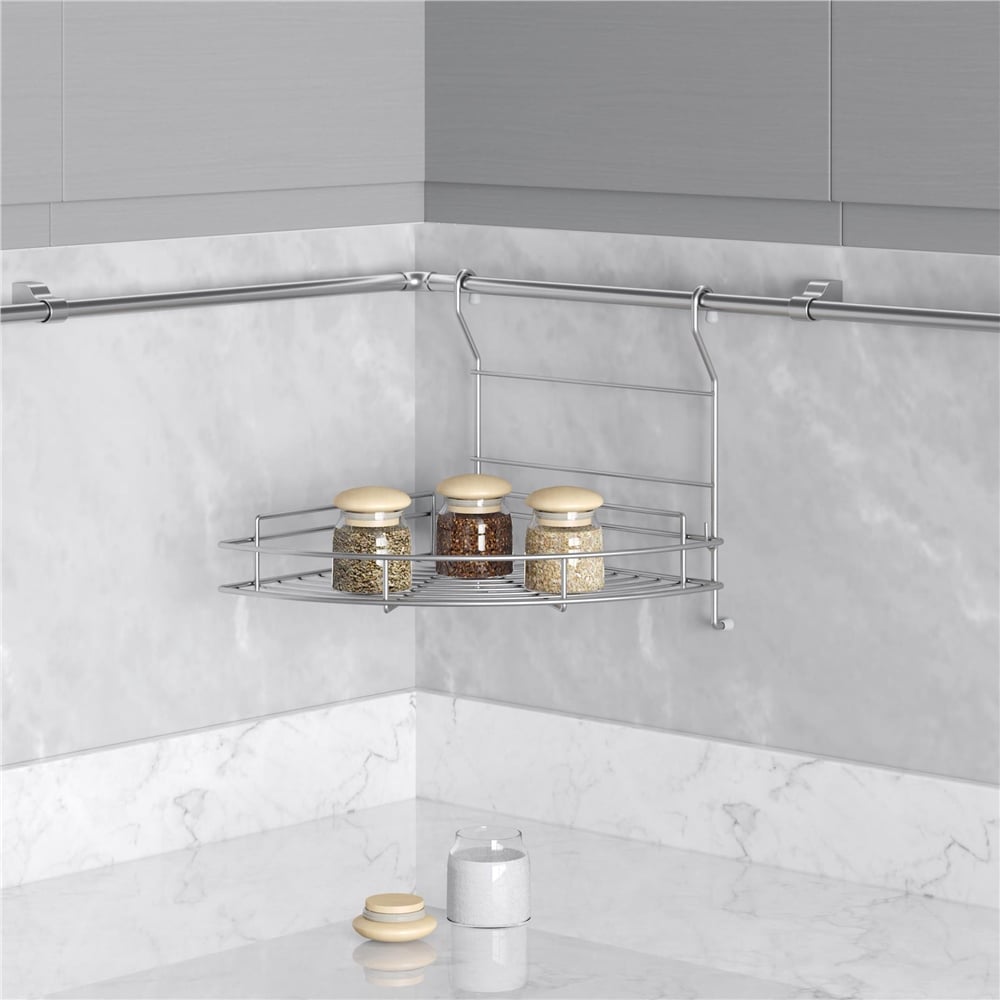 Starax Krom Klasik Köşe Sepeti (S-4008-C)