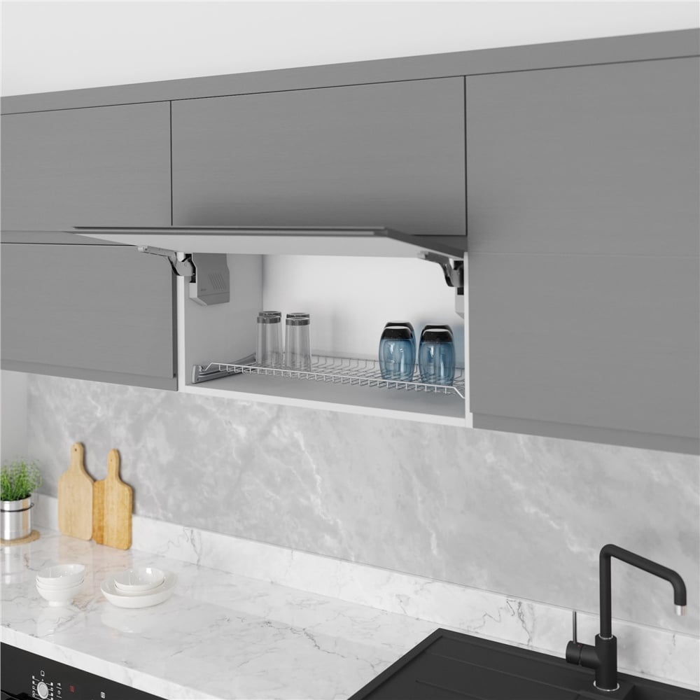 Starax Krom Boyalı Bardak Rafı (S-5052-CP)