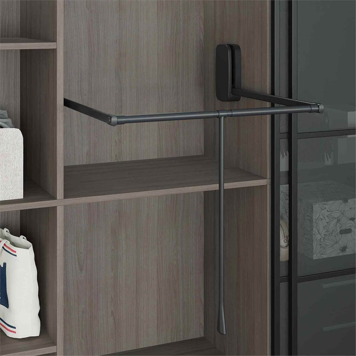Starax Antrasit 12 Kg 80 cm Gardırop Asansörü (S-6012-A)