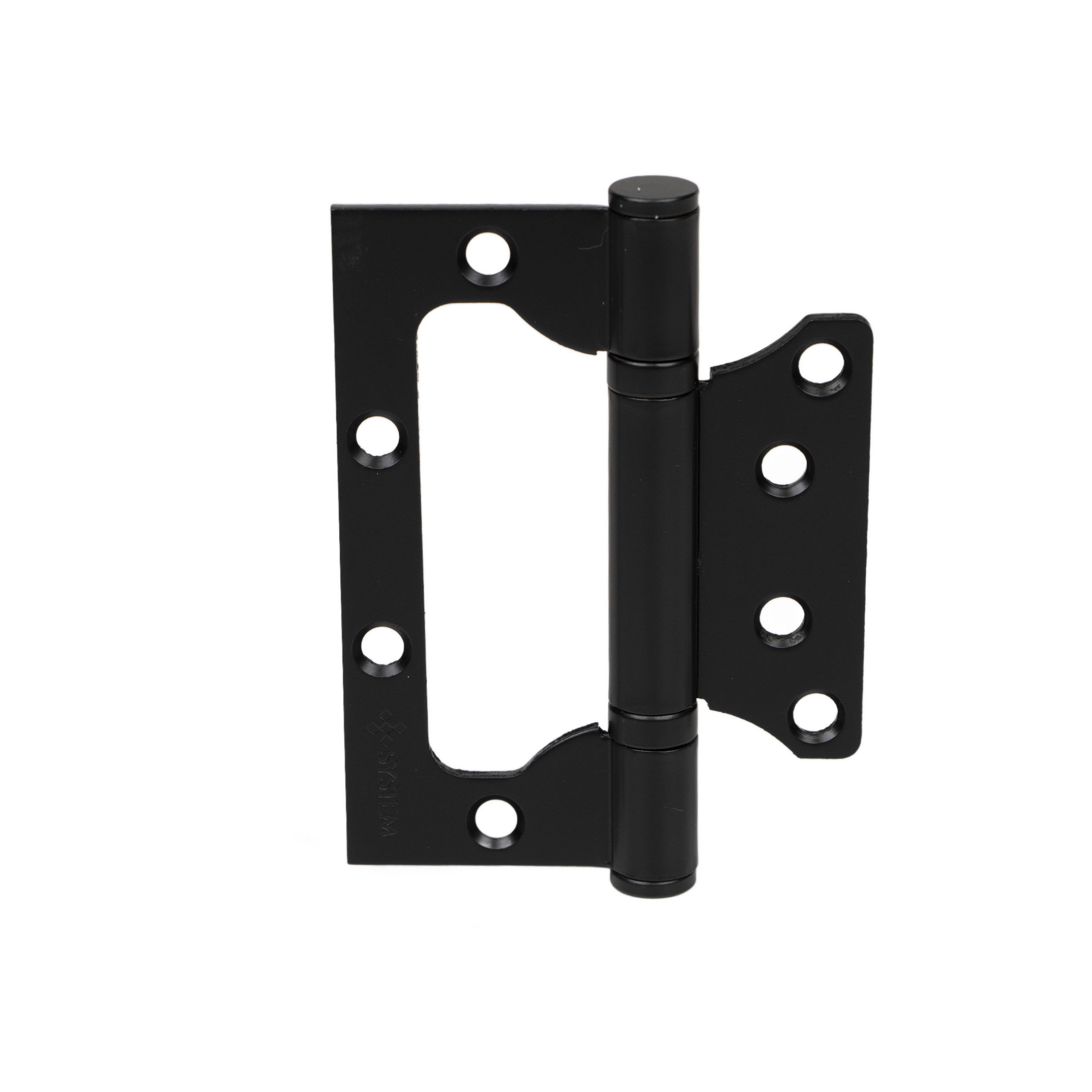 System Mat Siyah 10 cm 3 mm Kelebek 2 Bilyalı Menteşe (SH102 AL6 )