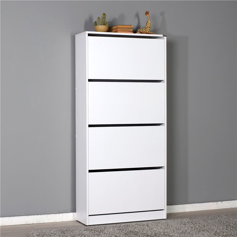 Adore Flat Duo Dört Katlı Geniş Ayakkabılık Dolabı (SHC-540-BB-1)