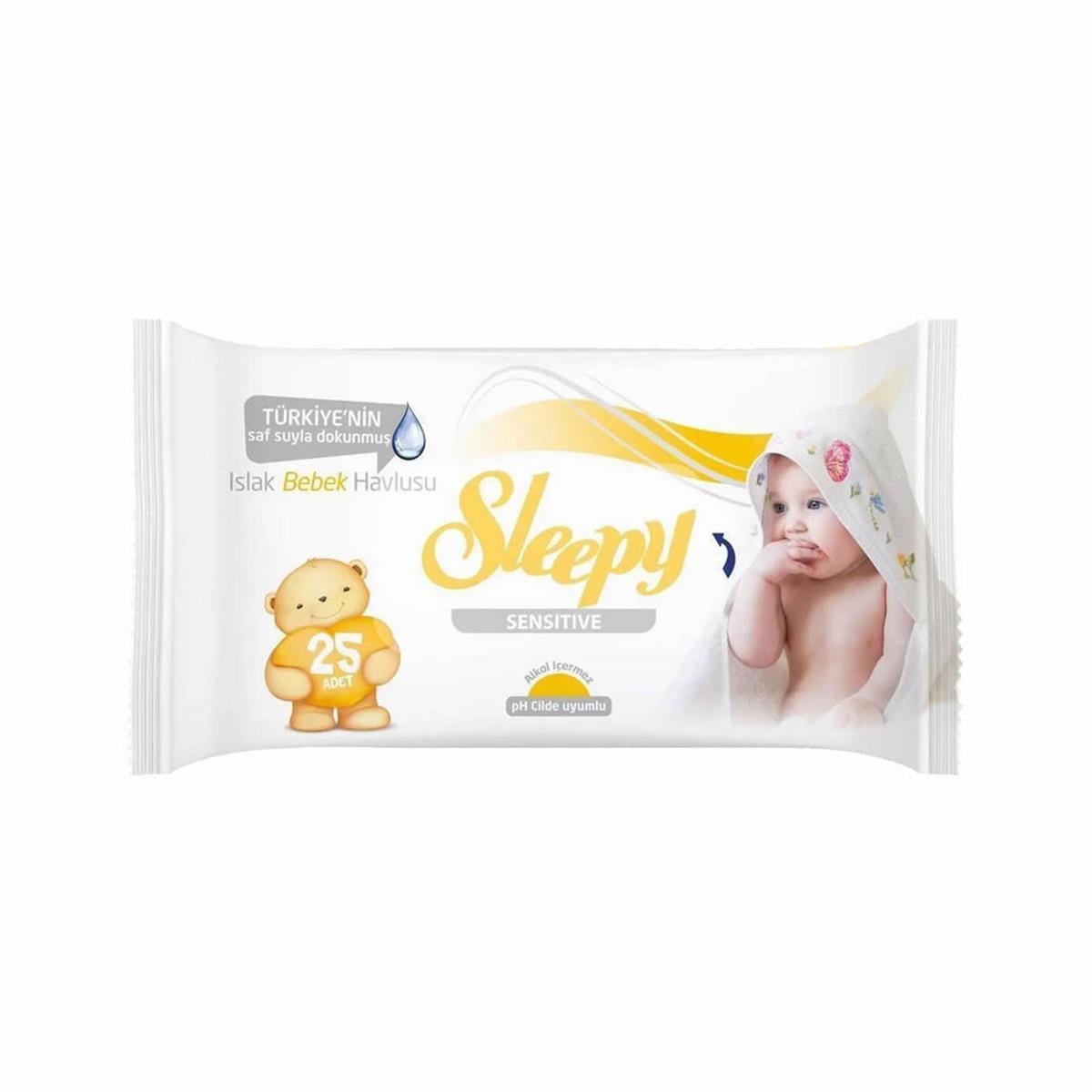 Sleepy 25' Li Sensitive Islak Havlu - Mendil (SLEEPY.28005752)