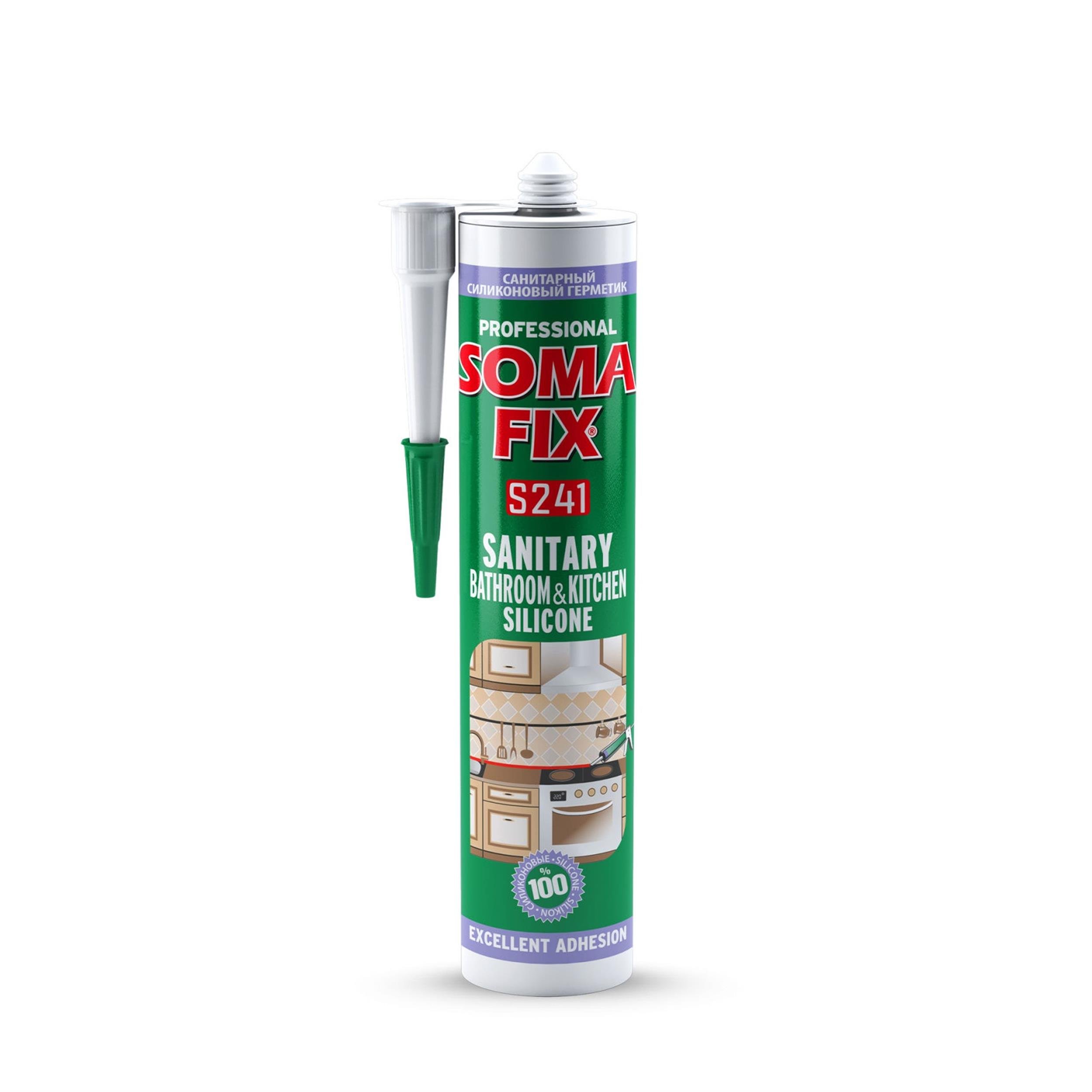 Somafix Beyaz 280 ml Banyo Mutfak Silikonu (SOMAFIX.S241)