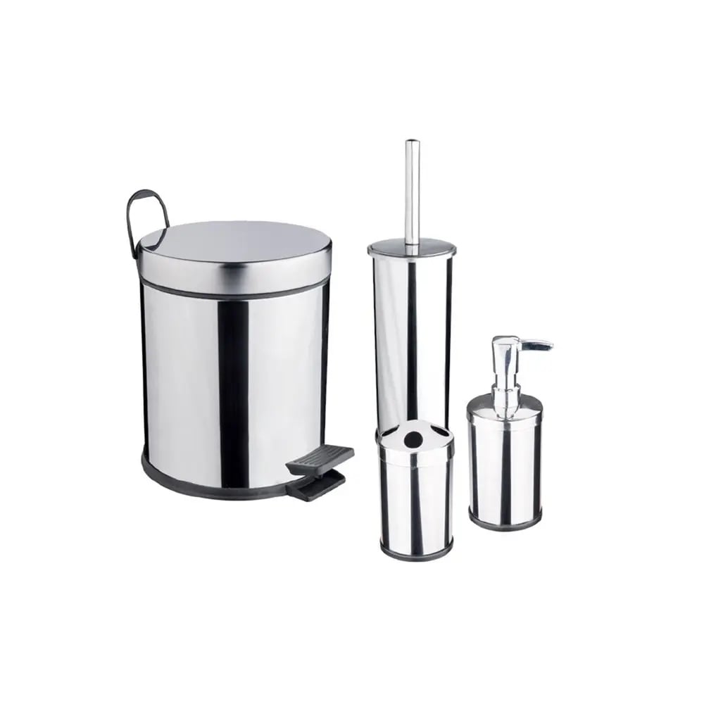 Maxiflow Paslanmaz Çelik 4' Lü Banyo Seti (ST.0104.430.P)