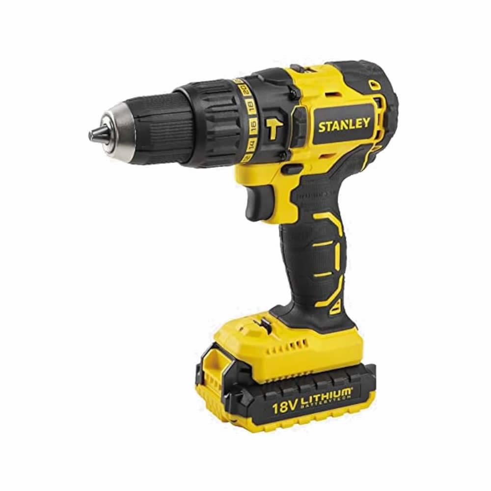 Stanley SBH20D2K 18V Li-Ion Çift Akülü Kömürsüz Darbeli Şarjlı Matkap 2.0ah + (Uç Seti Hediye) (STANLEY.SBH20D2K)