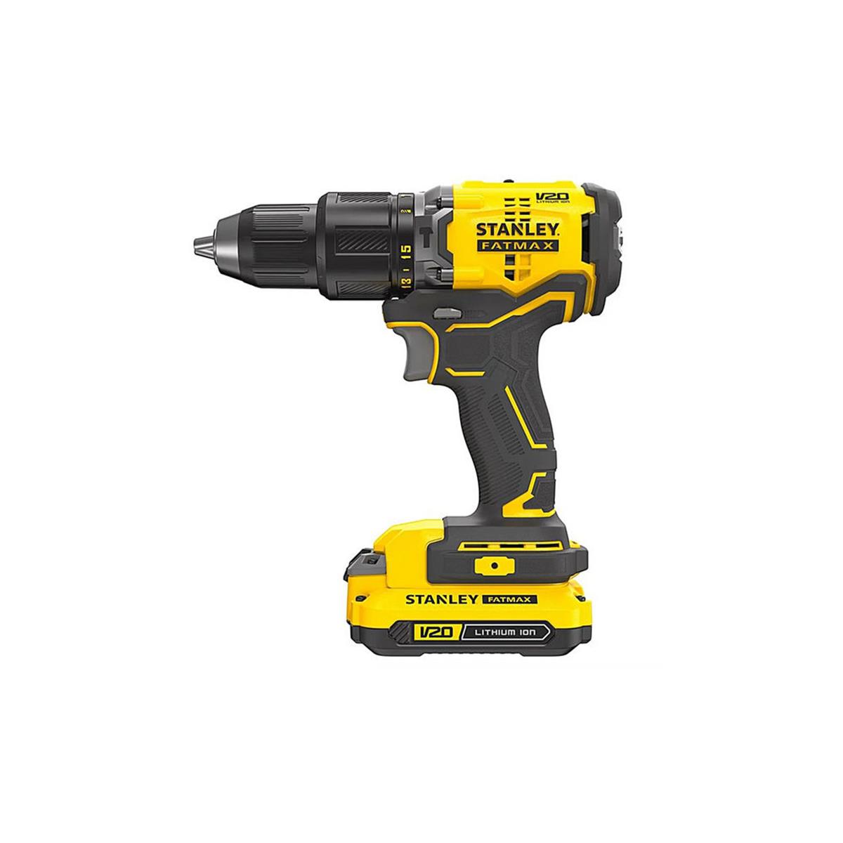Stanley SCD718D2K 18V 2.0 Ah V20 Çift Akülü Darbeli Matkap (STD.971595800)