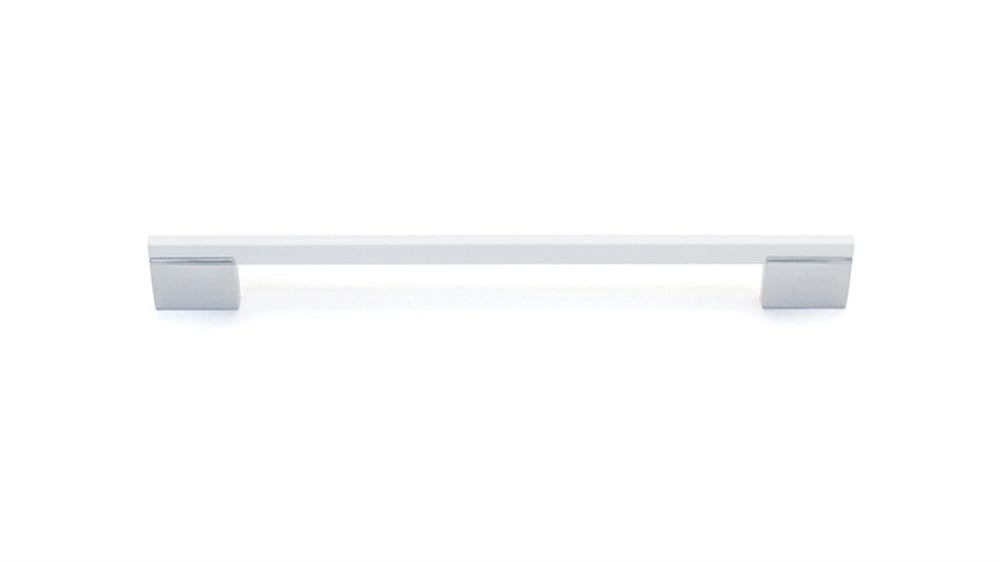 System Krom Beyaz Boya 320 mm Çekme Mobilya Kulbu (SY8595 0320 CR-AL7)