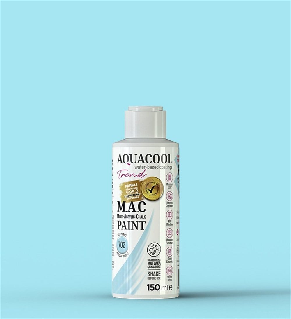 Aqua Cool Su Mavi 150 Ml. Trend Mac Hobi Boyası (T-0702/0,15)