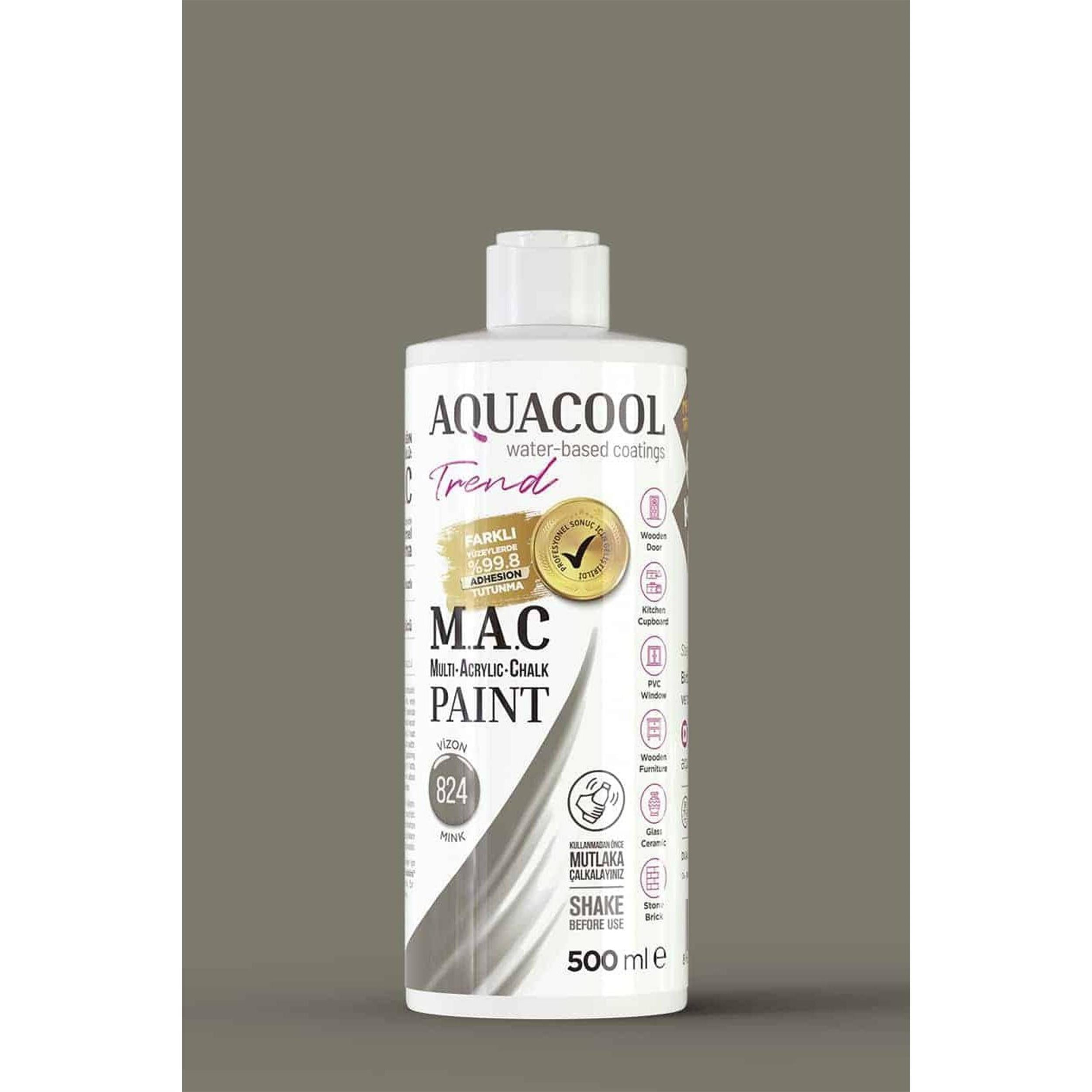 Aqua Cool Vizon 500 Ml. Trend Mac Hobi Boyası (T-0824/0,50)
