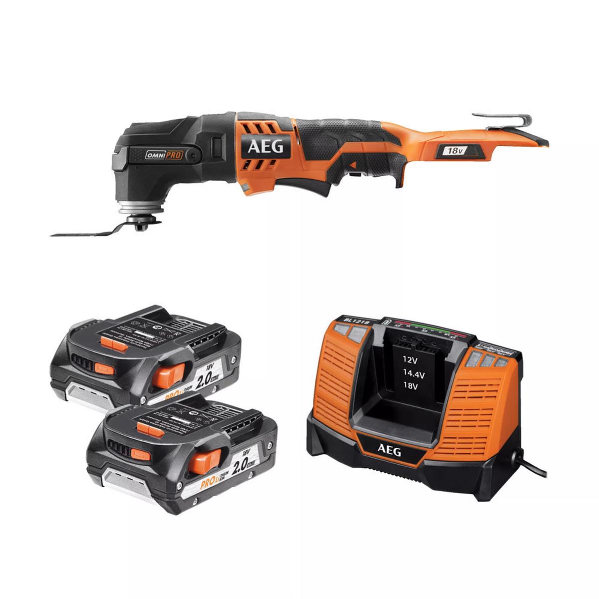 AEG OMNI 18C LI- 202KIT Multitool Zımpara Makinası (T4935446705)