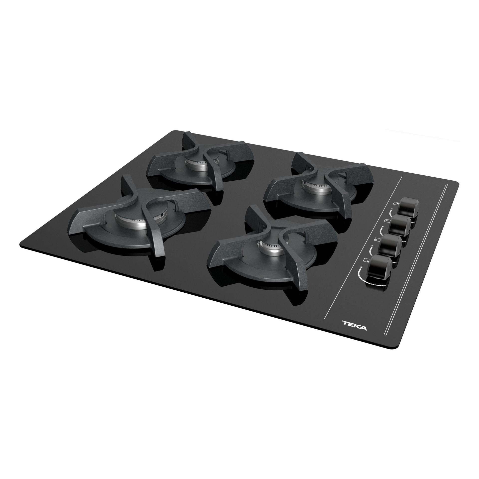 TEKA Siyah Cam GBC 64002 4 Gözlü Gazlı Ankastre Ocak (TEKA.112580045)