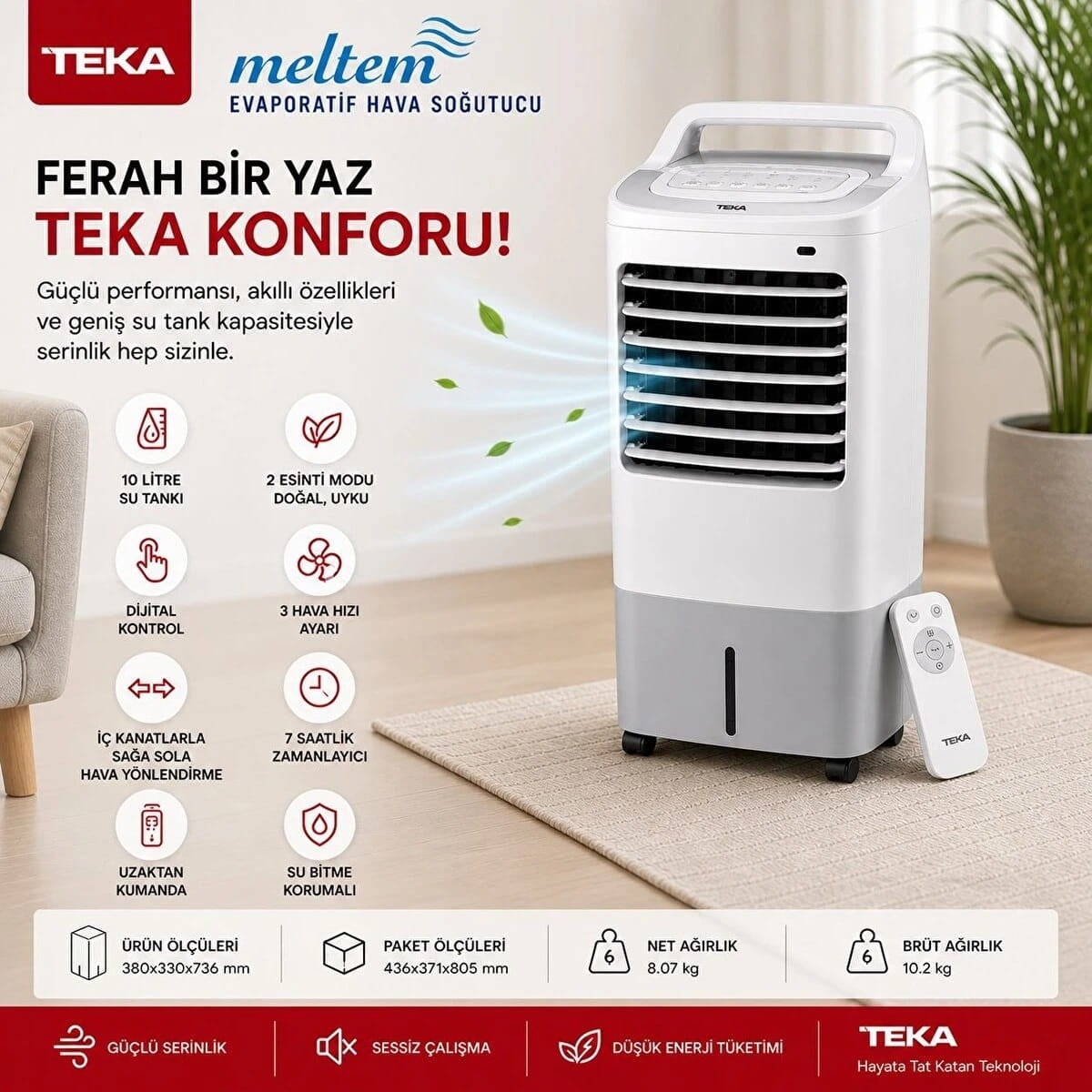 Teka Evaporatif Hava Soğutucu TAS 10 EPW (TEKA.111810001)