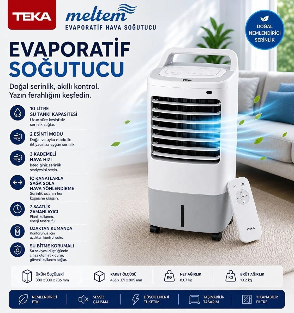 Teka Evaporatif Hava Soğutucu TAS 10 EPW (TEKA.111810001)