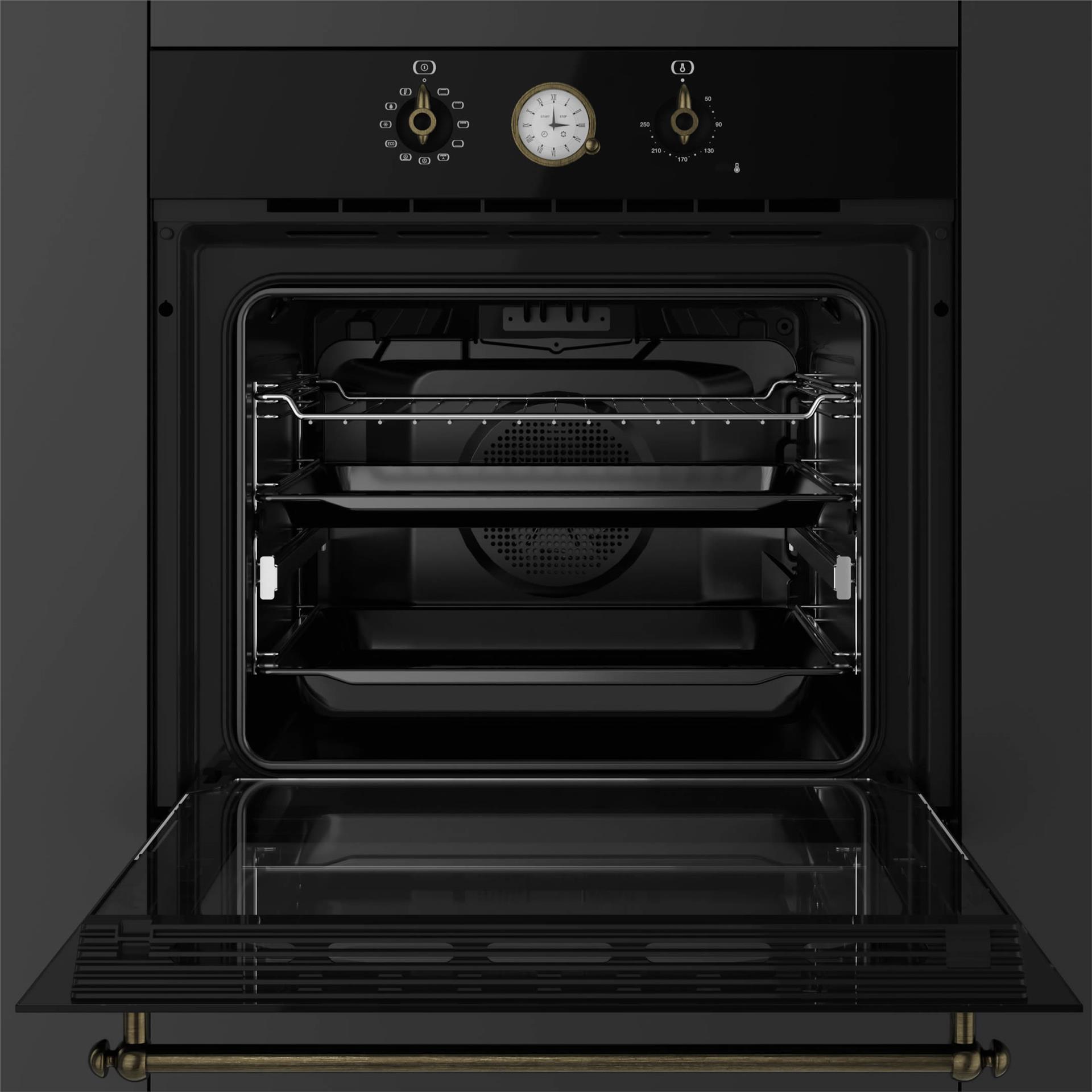 TEKA Antrasit Pirinç HRB 6300 Multi Fonksiyonel Ankastre Fırın (TEKA.111010010)