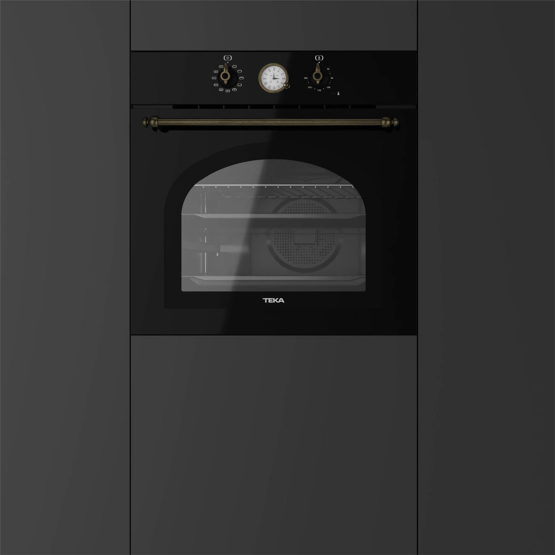 TEKA Antrasit Pirinç HRB 6300 Multi Fonksiyonel Ankastre Fırın (TEKA.111010010)