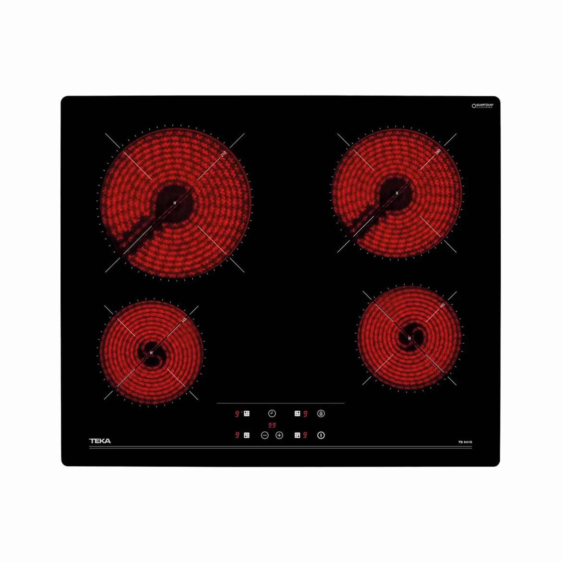 TEKA Siyah Cam Ankastre Set (3' Lü Set)