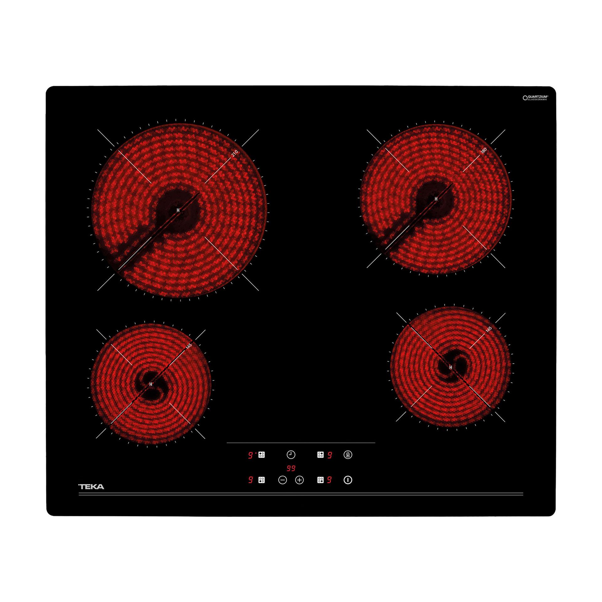 TEKA Siyah Cam Ankastre Set (3' Lü Set)