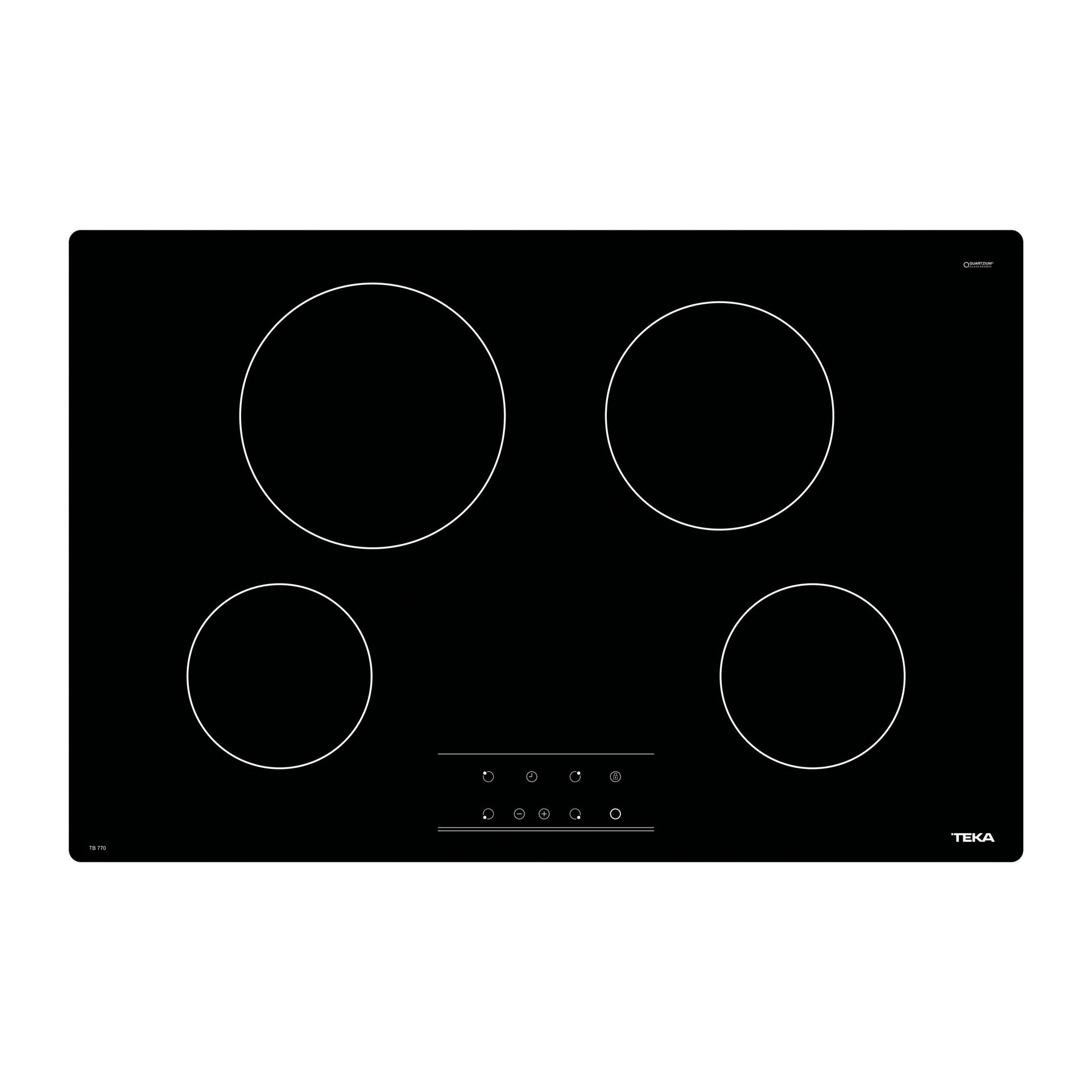 TEKA Siyah Cam Ankastre Set (4' Lü Set)