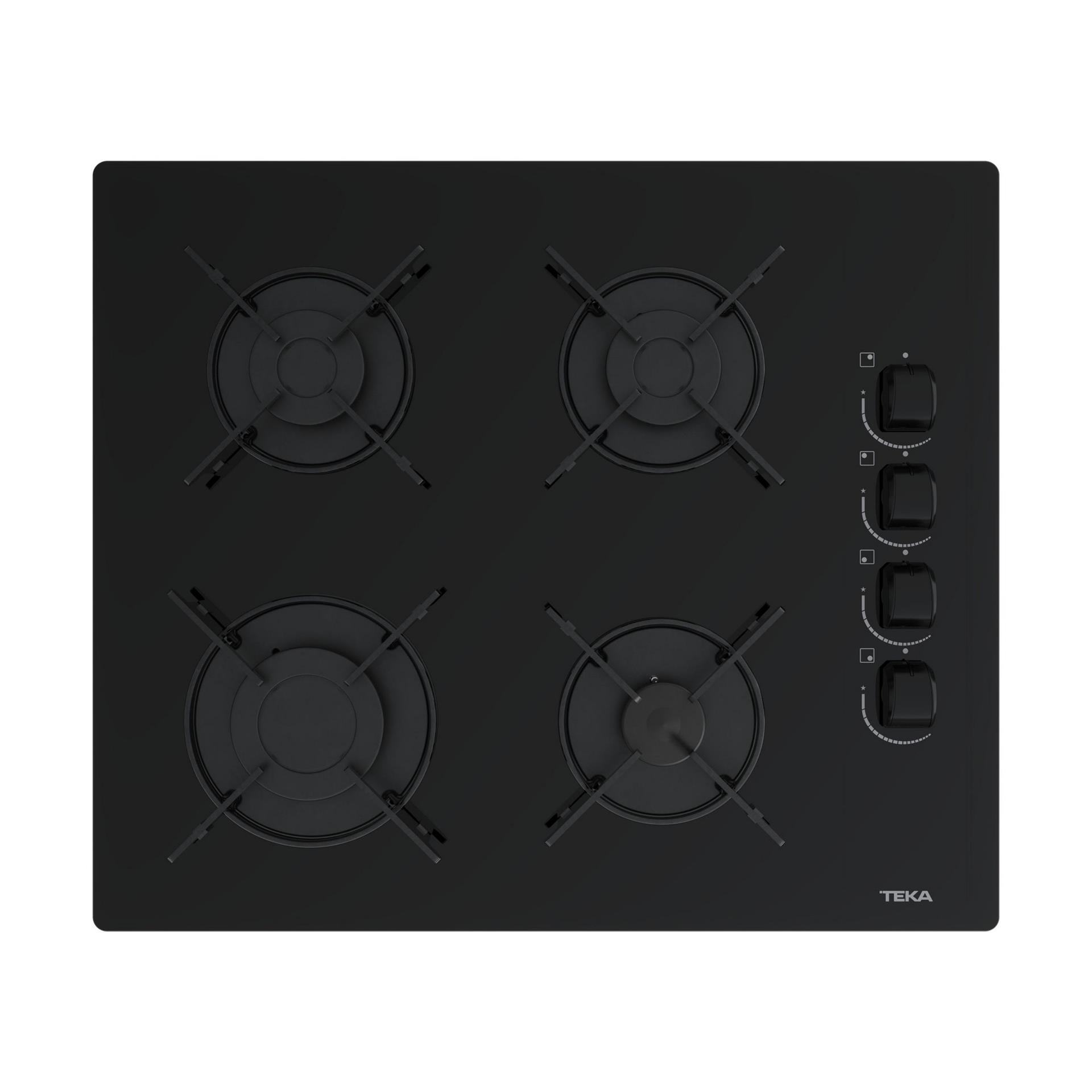 TEKA Siyah Cam Ankastre Set (5' Li Set)