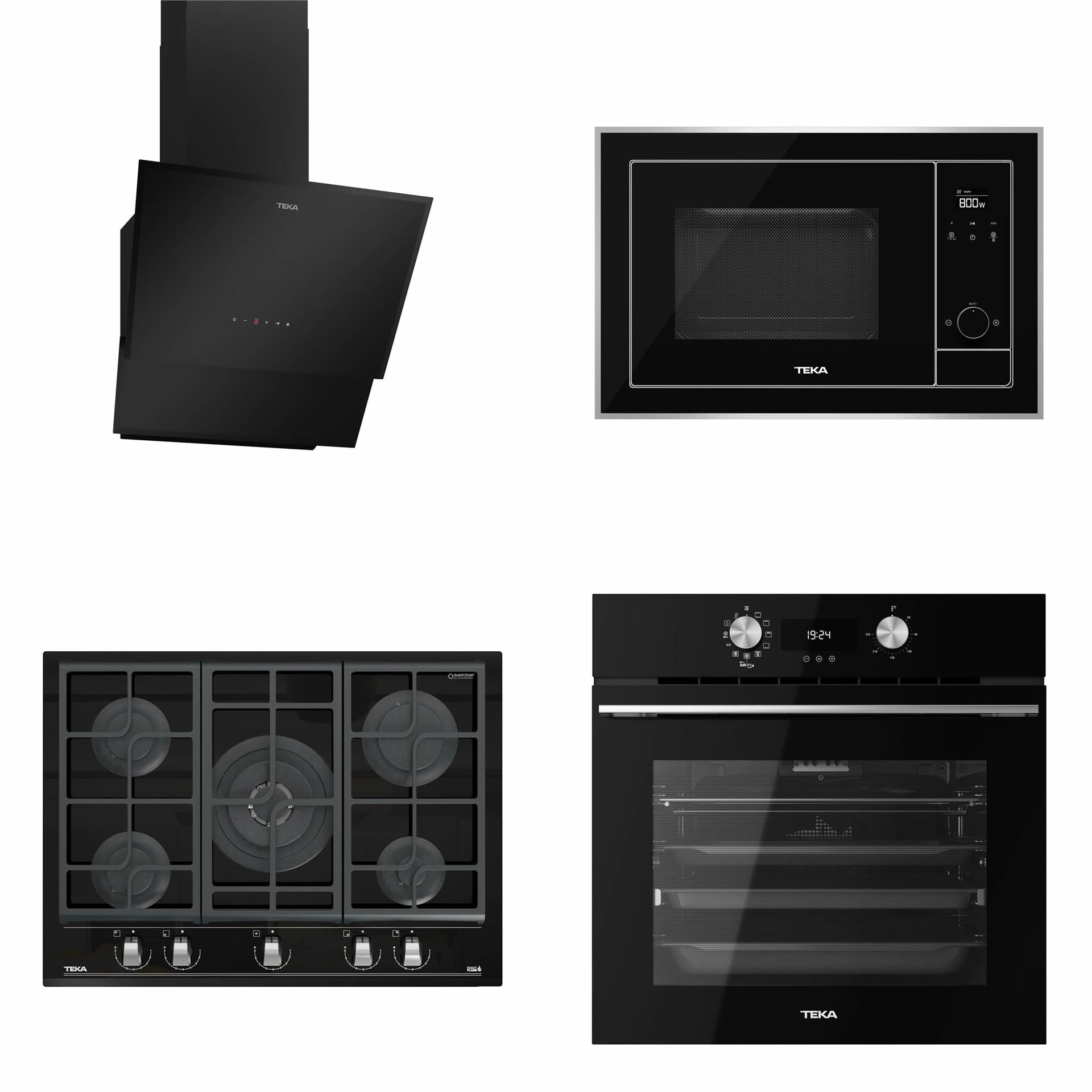 TEKA Siyah Chef 11 Ankastre Set (4' Lü Set)
