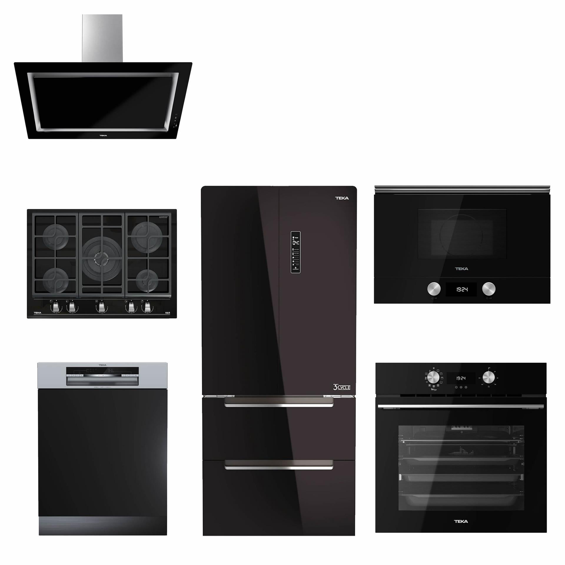 TEKA Siyah Multi Set (6' Lı Set)