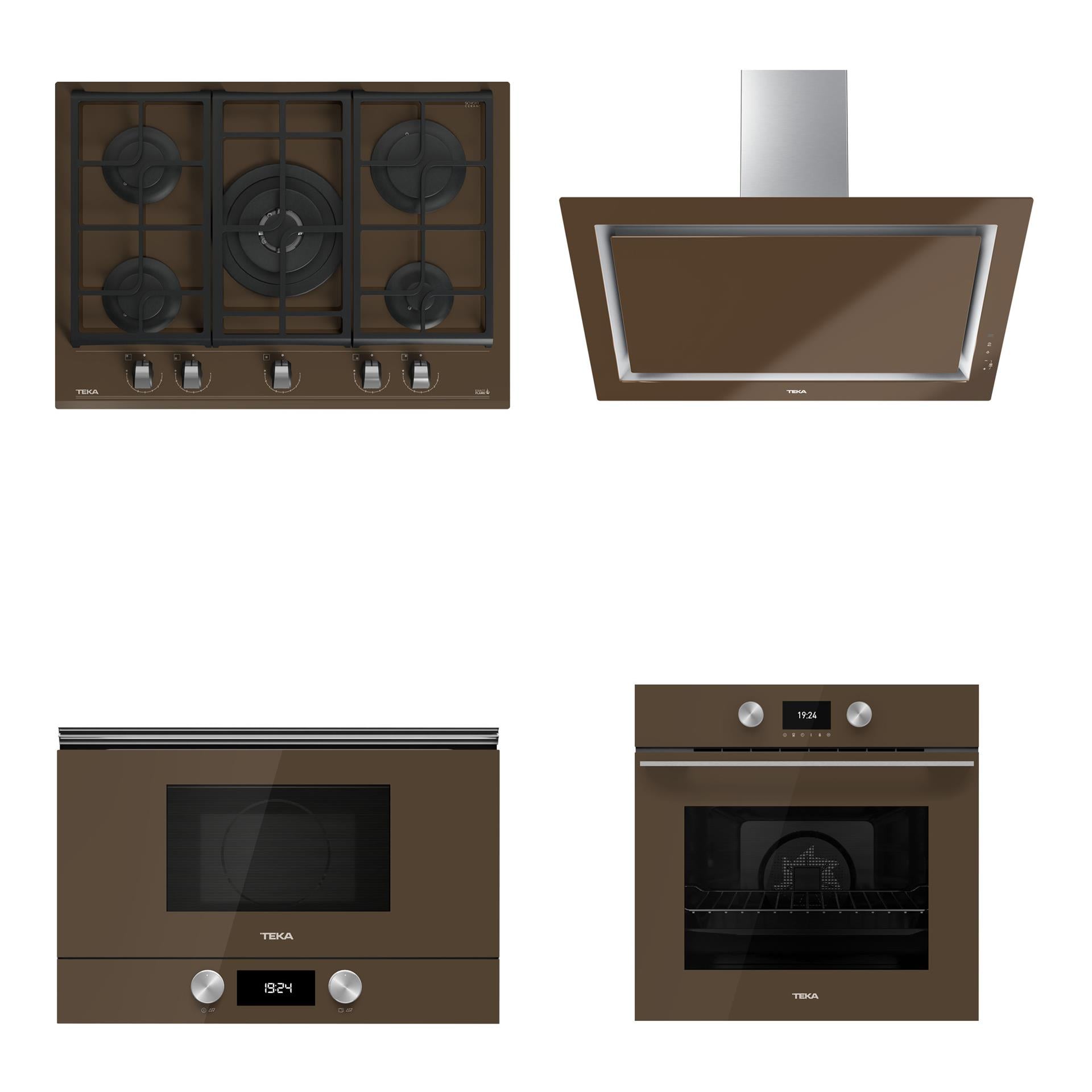 TEKA Kahverengi Urban Ankastre Set (4' Lü Set)