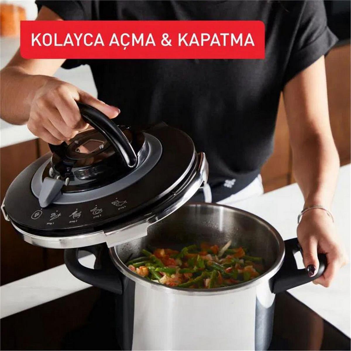 Tefal 6 Litre Clipso+ Chef Düdüklü Tencere (TFL-1510002662)