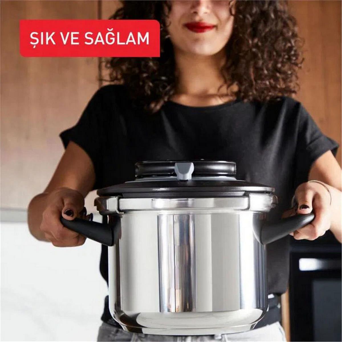 Tefal 6 Litre Clipso+ Chef Düdüklü Tencere (TFL-1510002662)