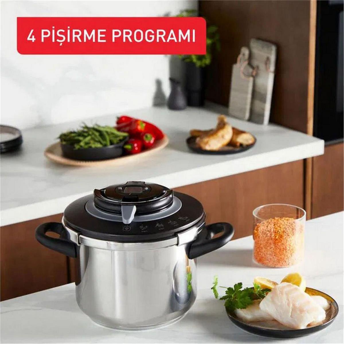 Tefal 6 Litre Clipso+ Chef Düdüklü Tencere (TFL-1510002662)