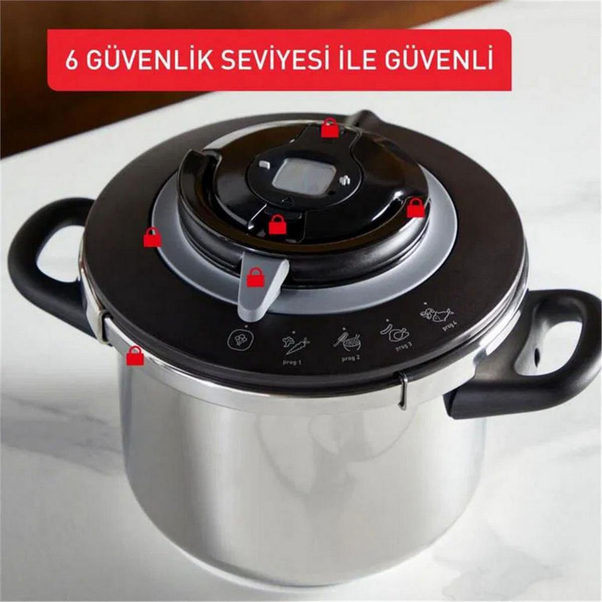 Tefal 6 Litre Clipso+ Chef Düdüklü Tencere (TFL-1510002662)
