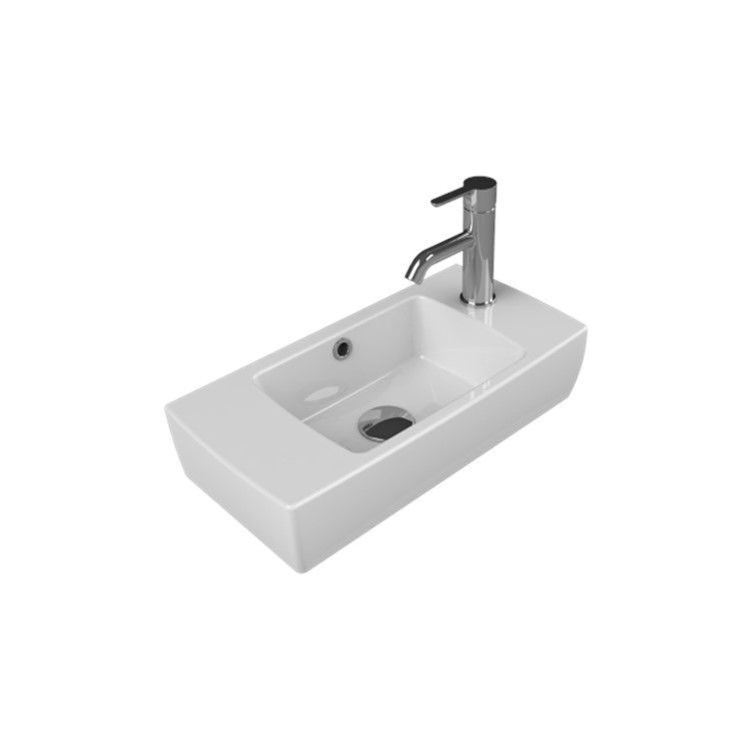 Cerastyle 25x50 cm Sağ City Lavabo (TURKUAZ.001500-u)