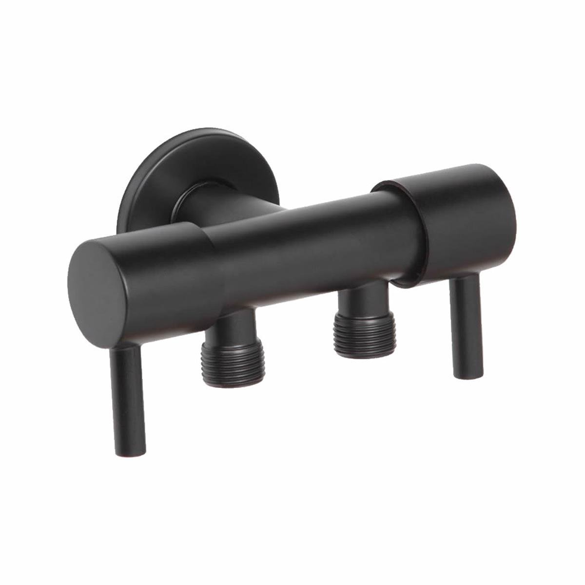 UZAY Siyah Çiftli Taharet Musluğu (UZ-401-08A)