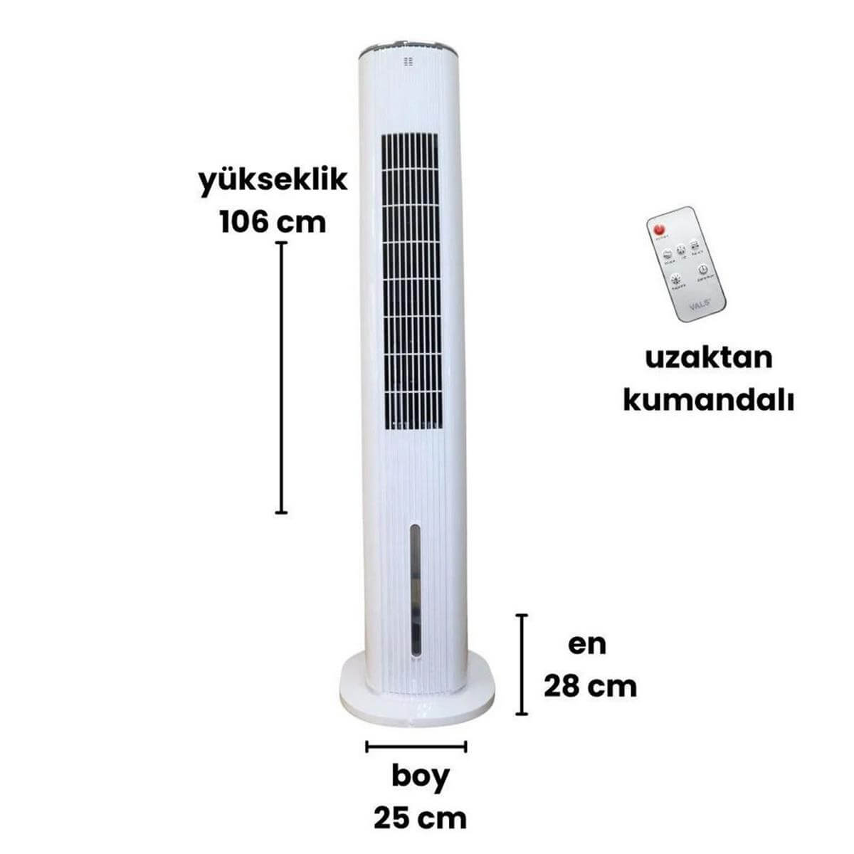 VALS EC 60 VTR Uzaktan Kumandalı Kule Tipi Vantilatör (VALS.EC60VTR)