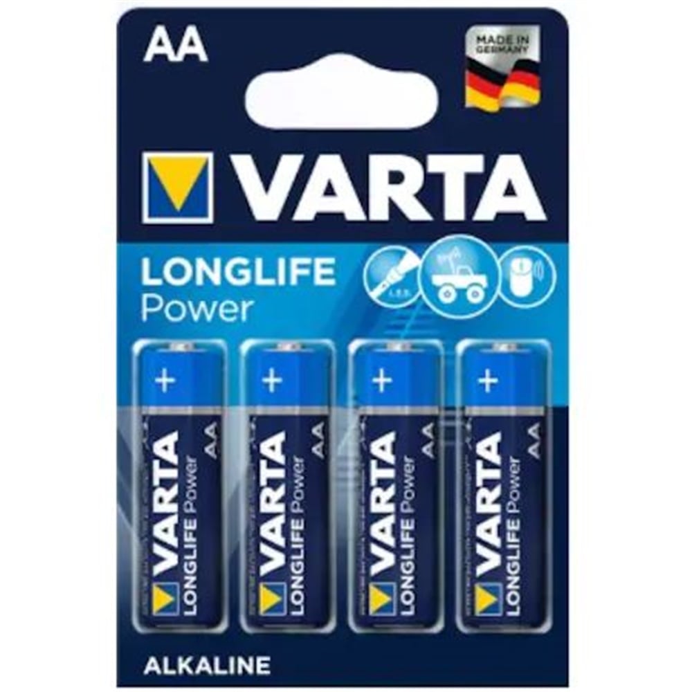 Varta 4' Lü Paket Longlife Power Alkalin Kalem Pil (VARTA.4906-4)