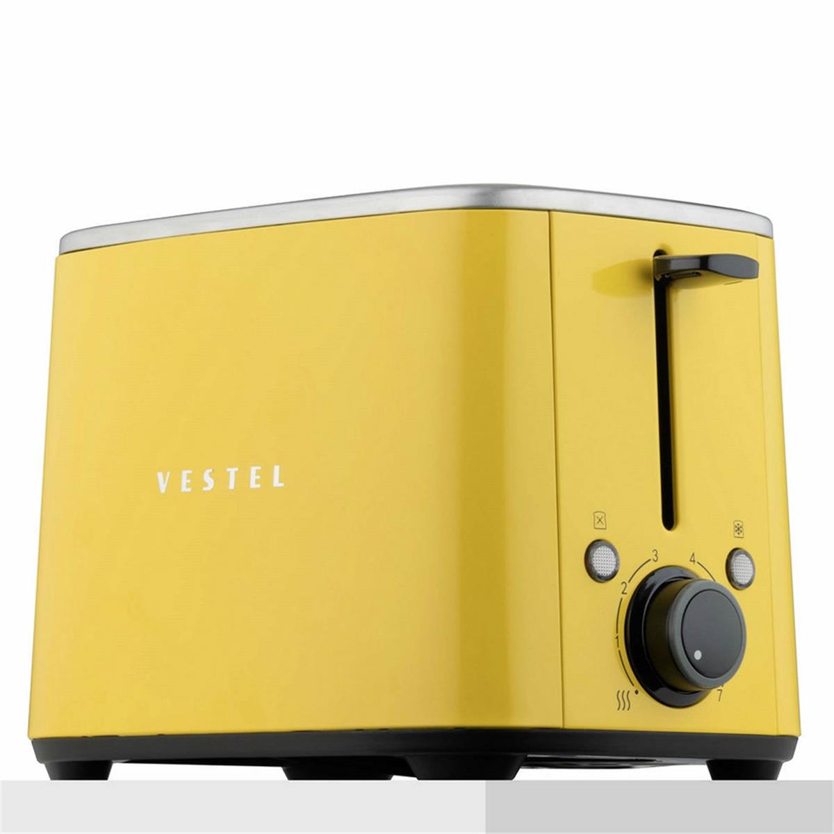 Vestel Sarı Retro Ekmek Kızartma Makinesi (VESTEL.20265485)