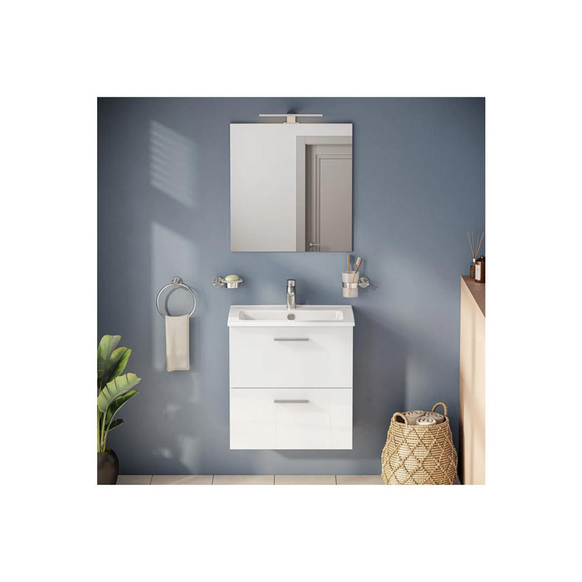 Vitra Parlak Beyaz 60 cm Mia Banyo Dolabı Takımı (VİTRA.75021)