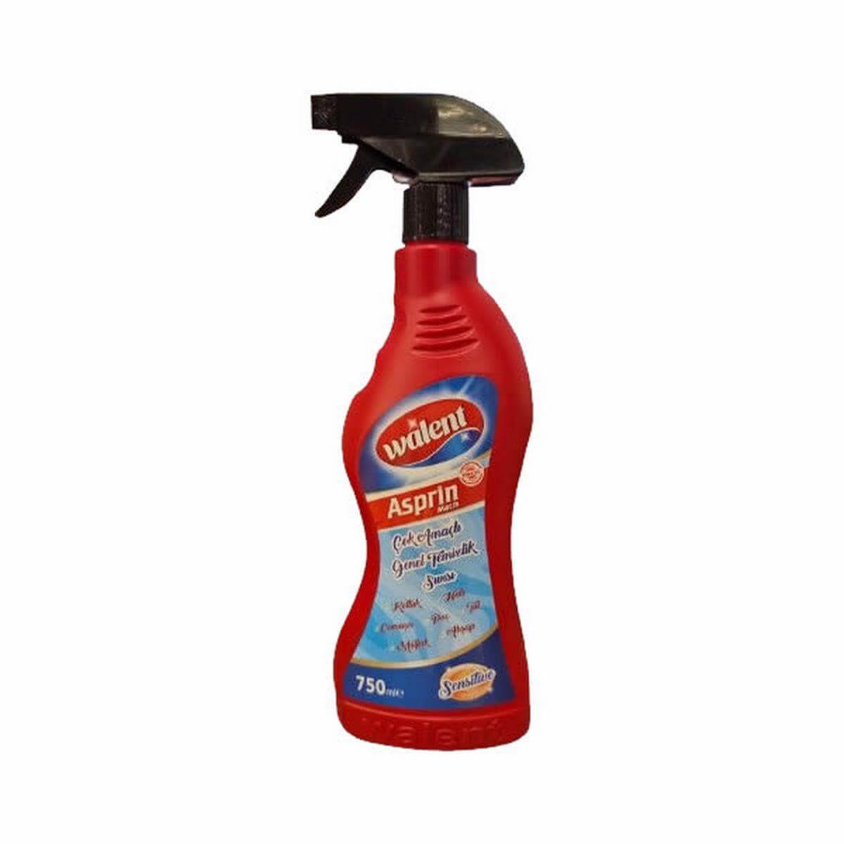 Walent 750 Ml. Asprin Matik Sprey Sensitive Çok Amaçlı Genel Temizlik Sıvısı (WALENT.10298)