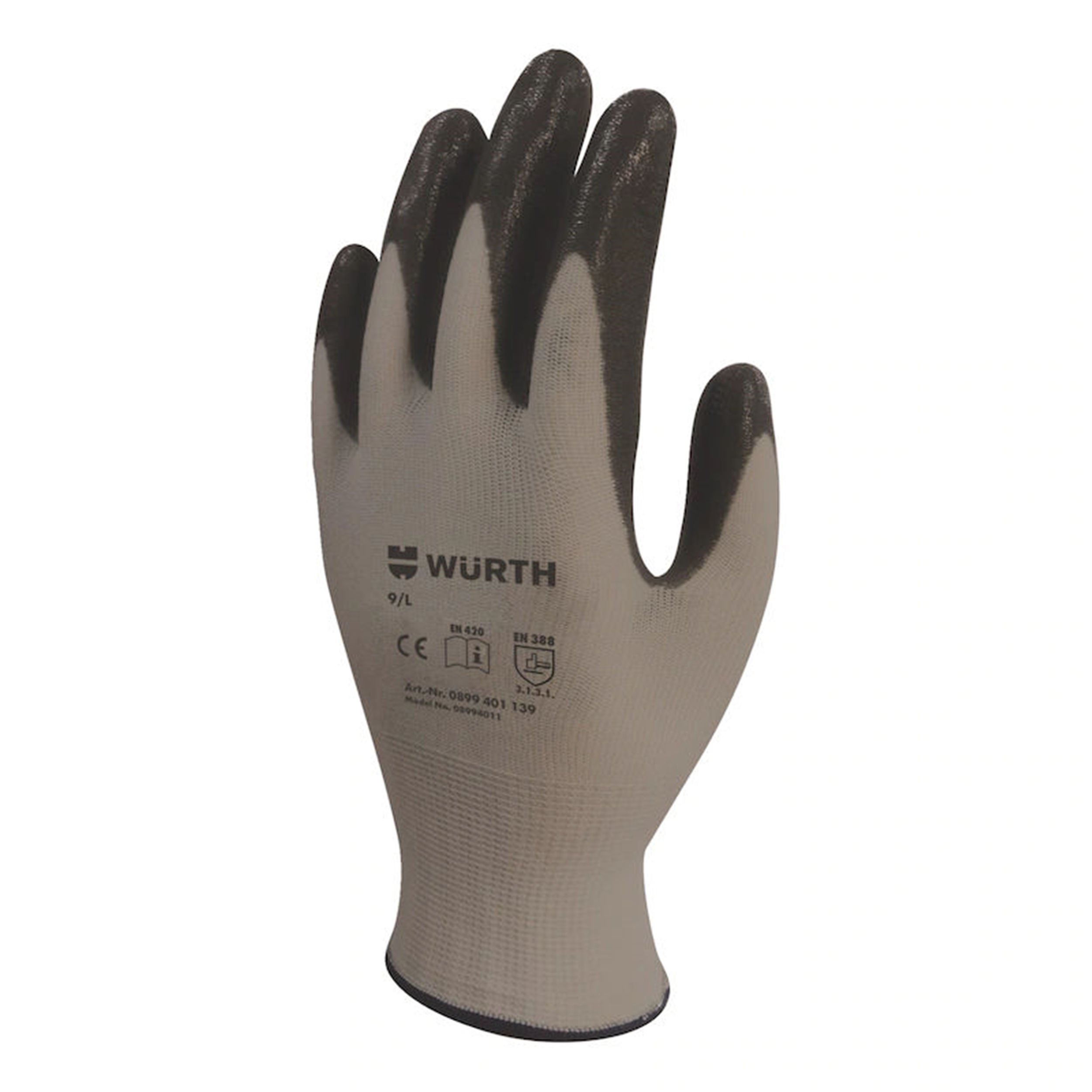 Würth Siyah 10 Numara Mekanikçi İş Güvenlik Eldiveni (WÜRTH.0899 401 140)
