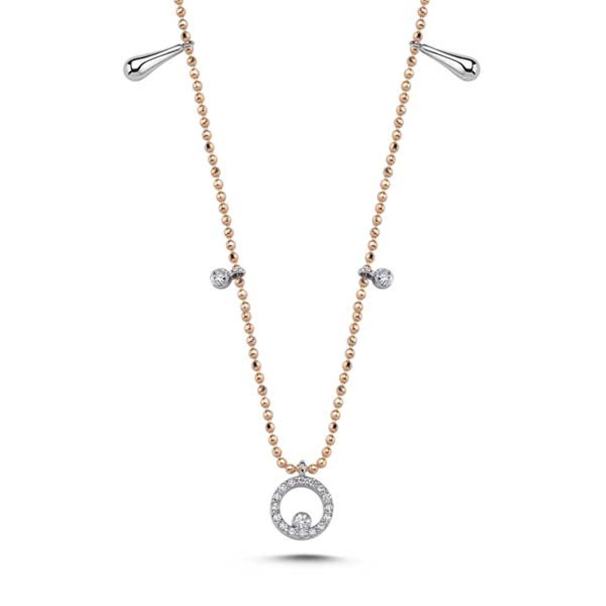 0.12 Karat Pırlanta Tasarım Kolye L055603