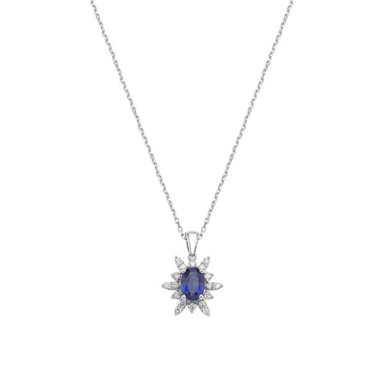 0.25 Karat Pırlanta Renkli Kolye L061434