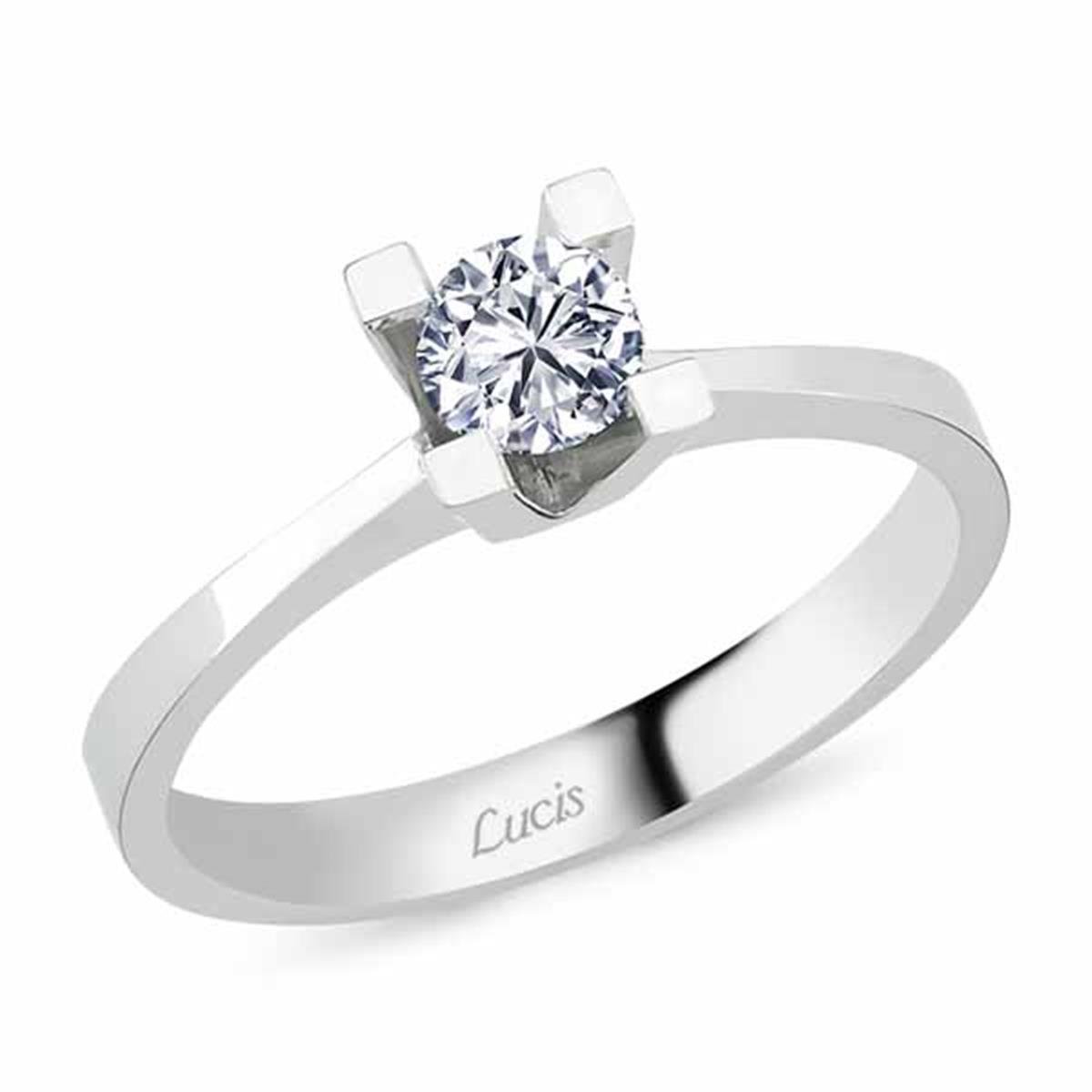 0.18 Karat Pırlanta Tektaş Yüzük