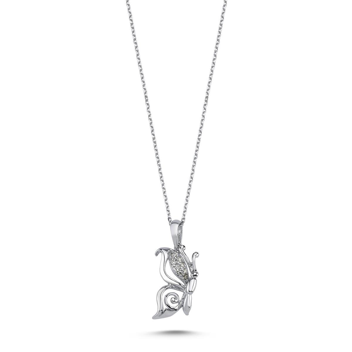 0.07 Karat Pırlanta Tasarım Kolye L059468