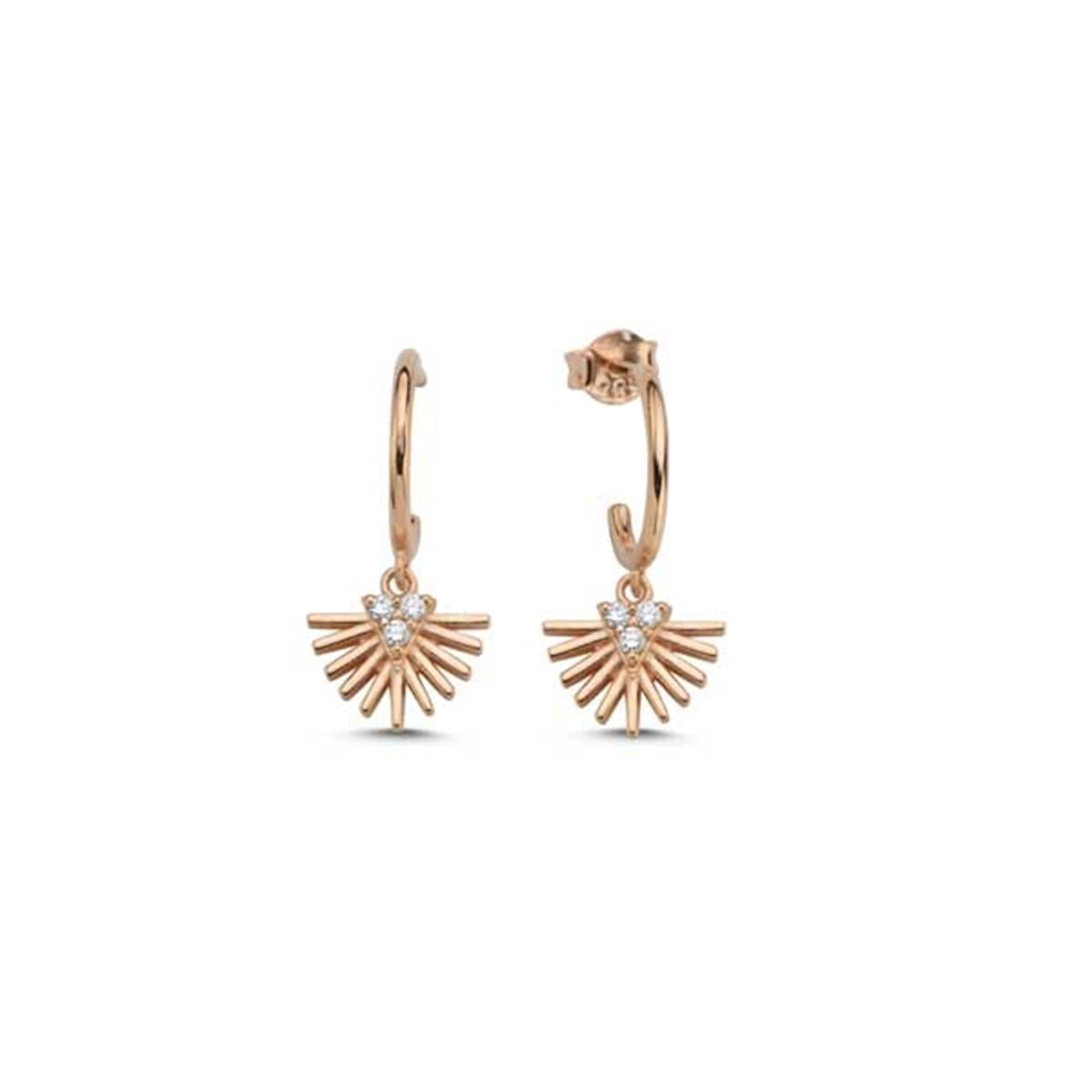 0.12 Karat Pırlanta Tasarım Küpe L055415