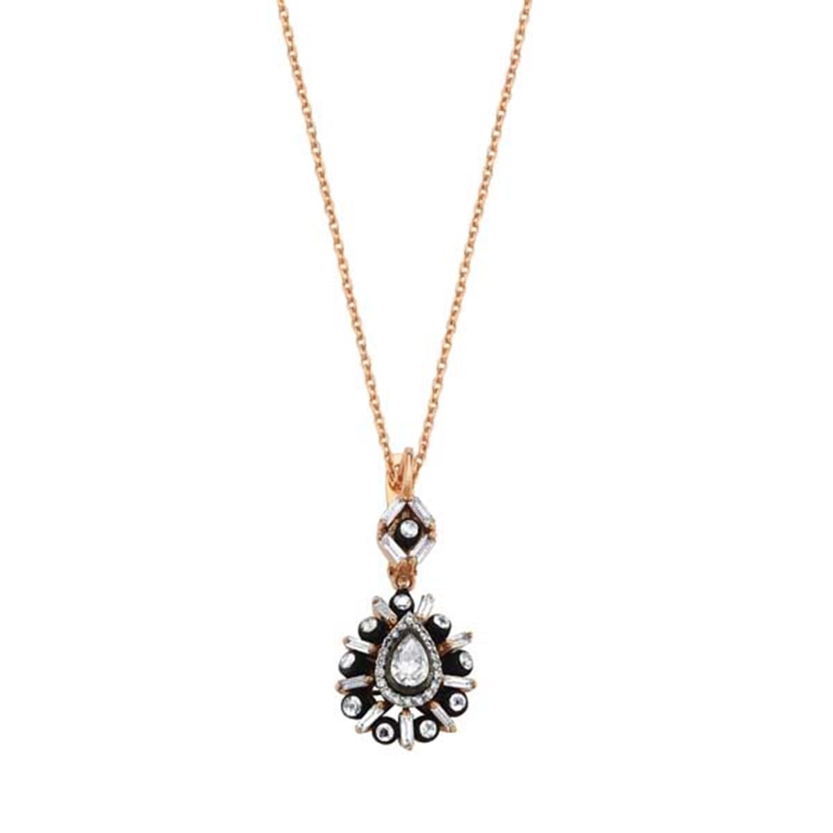 0.39 Karat Elmas Gül Kolye L059745