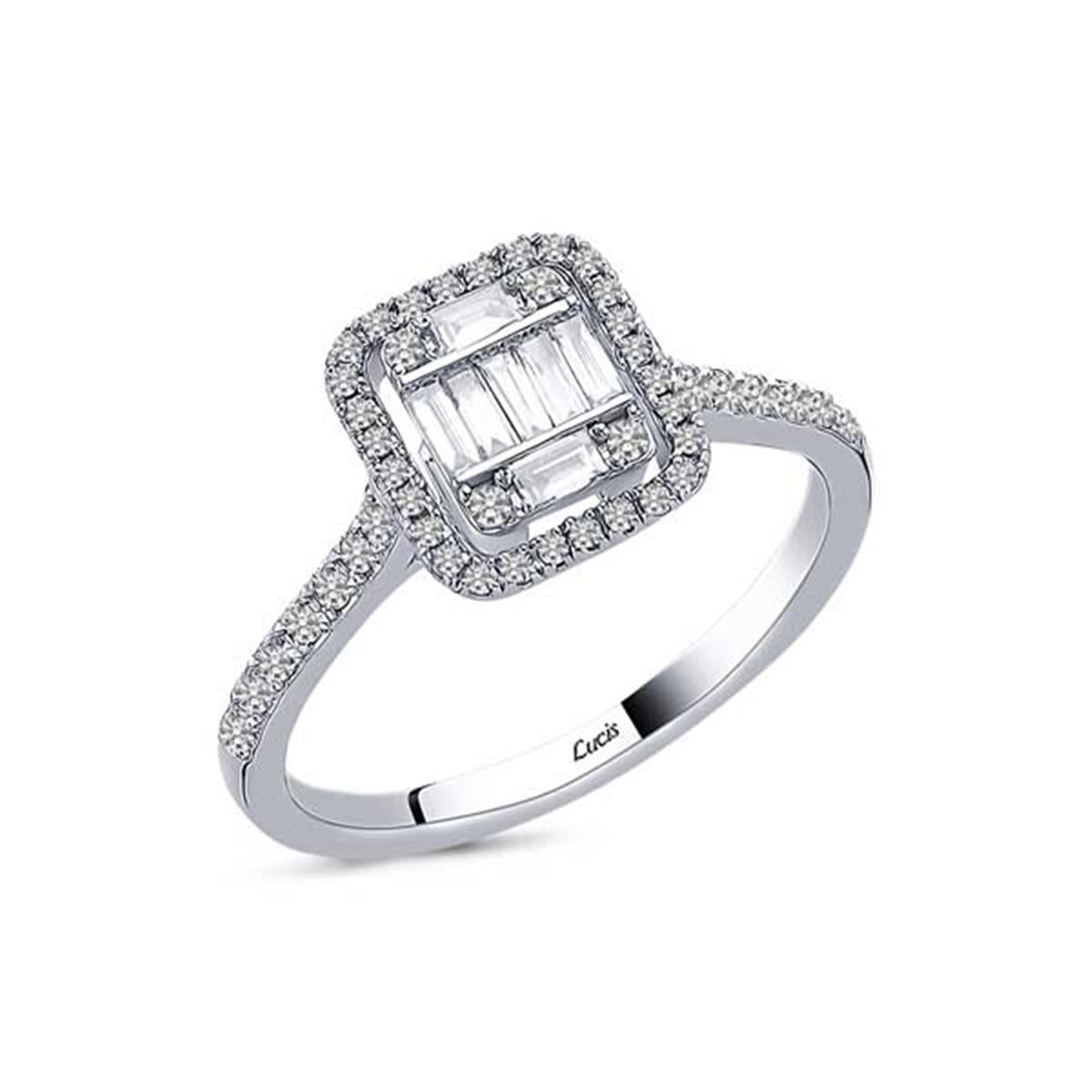 0.43 Karat Pırlanta Baget Yüzük L064211