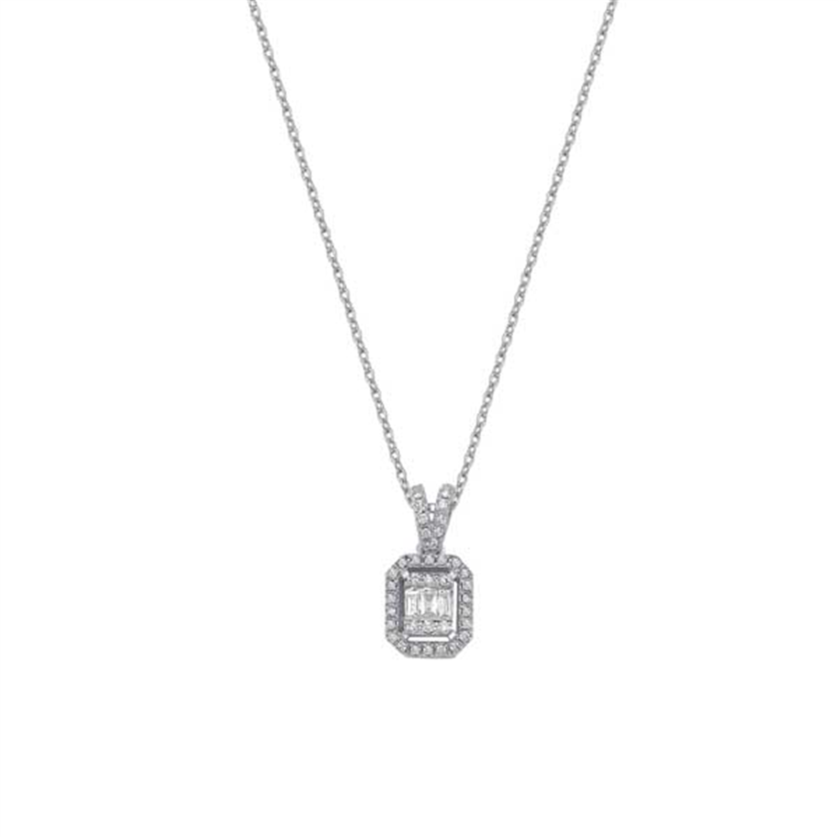 0.16 Karat Pırlanta Baget Kolye L066519