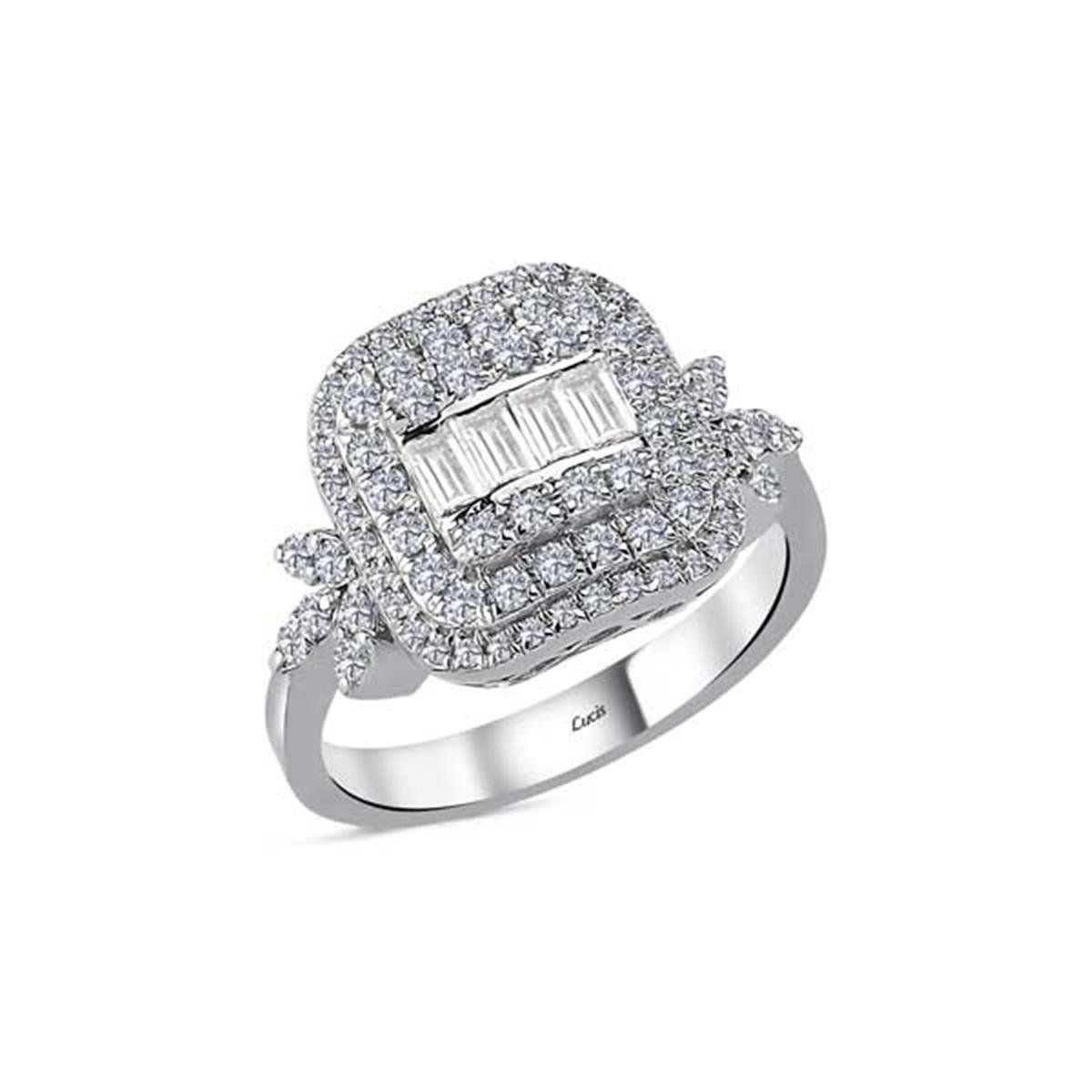 0.64 Karat Pırlanta Baget Yüzük L046361