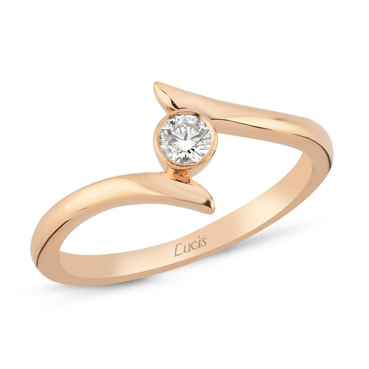 0.14 Karat Pırlanta Tektaş Yüzük L058487