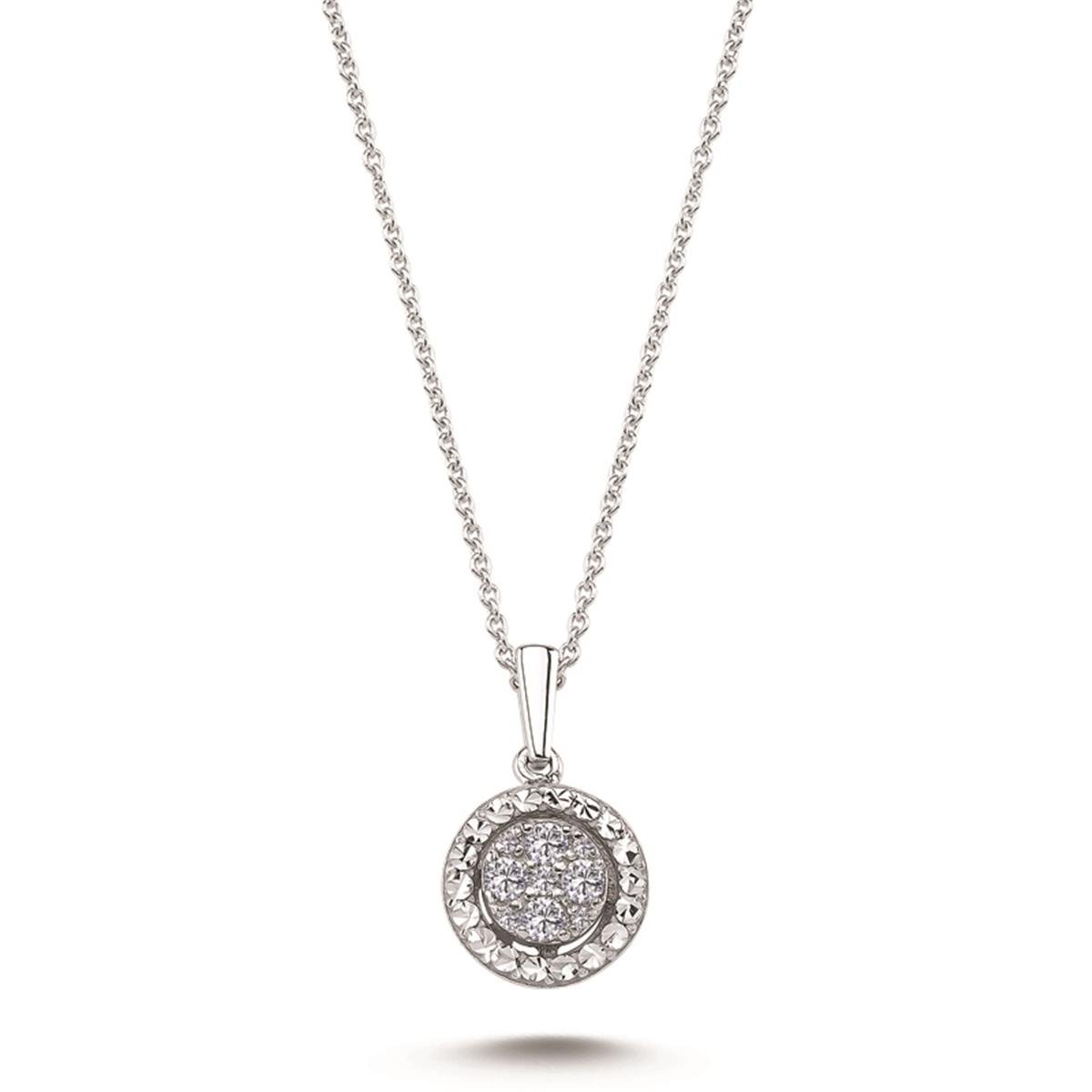 0.12 Karat Pırlanta Violet Kolye