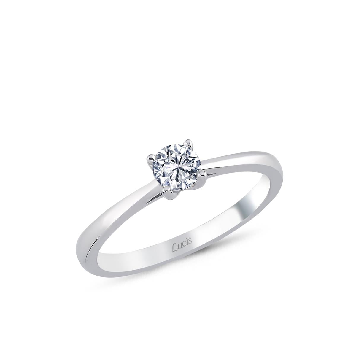 0.18 Karat Pırlanta Tektaş Yüzük V010574